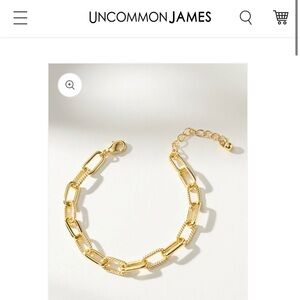 Uncommon James Linked Chain Bracelet with Detachable Number 8 Charm
